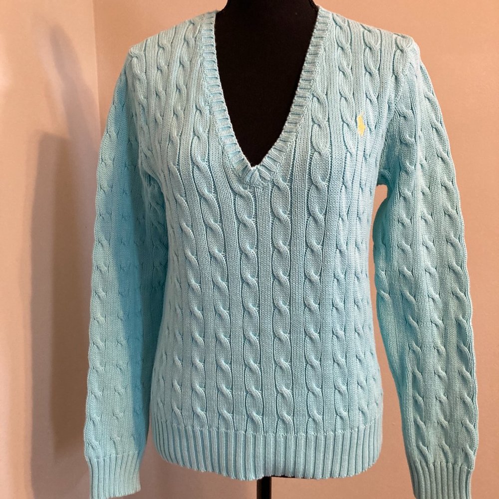 Ralph Lauren Sport cable knit sweater Sz L